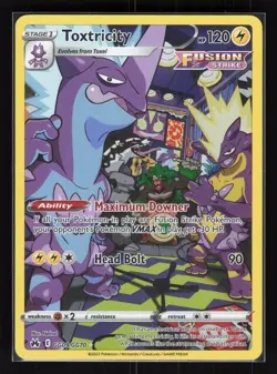 Toxtricity Ultra Rare Pokemon SWSH: Crown Zenith: Galarian Gallery GG09/GG70 NM - Image 1