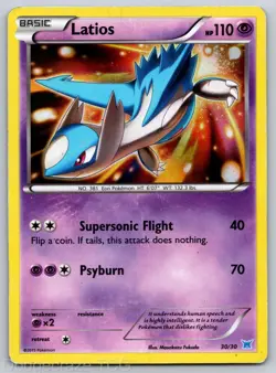 Latias 30/30 XY Trainer Kit Latias Pokemon Holo HP - Image 1