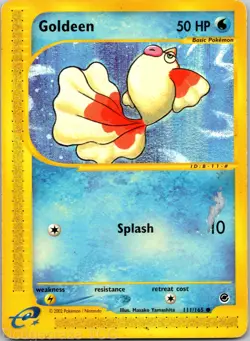 Goldeen 111/165 Common Expedition Base Set Pokemon HP - Image 1