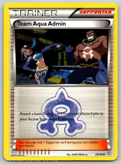 Team Aqua Admin 25/34 Uncommon Double Crisis Pokemon LP - Image 1