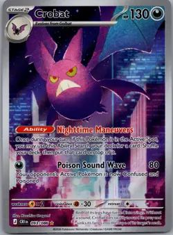 Crobat 093/086 Me04: Chaos Rising Holo NM Pokemon - Image 1