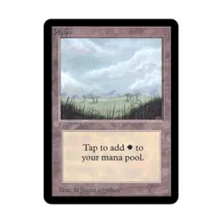 WOTC MtG Alpha Plains - Ver. 2 (C) VG - Image 1