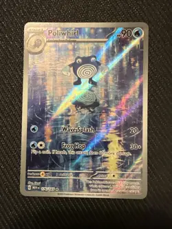 Poliwhirl 176/165 Scarlet Violet-151 Illustration Rare Pokemon TCG Holo Card - Image 1