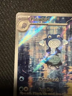 Poliwhirl 176/165 Scarlet Violet-151 Illustration Rare Pokemon TCG Holo Card - Image 2