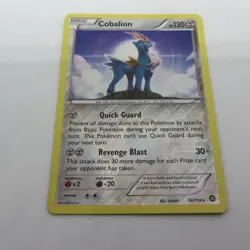 Pokemon Card - Cobalion - TCG Steam Siege Reverse Holo Rare 74/114 Near Mint - Image 2