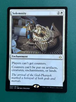 Magic the Gathering MTG Solemnity 22/199 Rare TCG Card /A358 - Image 1