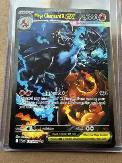 Mega Charizard X ex 125/094 Phantasmal Flames Special Illustration Rare Card NM - Image 1