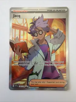 Pokemon Jacq Full Art Holo Ultra Rare Trainer Card 236/198 SV01 English - Image 1
