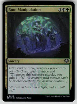 Root Manipulation Foil Uncommon Secrets of Strixhaven 222 MTG Near Mint 2026 - Image 1