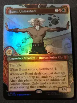 Bumi, Unleashed - Foil - Showcase - TLA - MTG - EN - NM - 0348 - Image 1