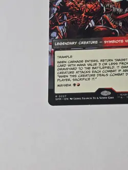 Carnage Crimson Chaos Non-Foil Borderless 0227 Spider-Man Magic the Gathering - Image 5