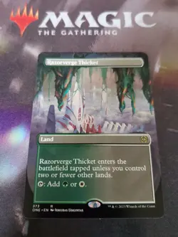 Mtg. Razorverge Thicket. Borderless. Phyrexia: All Will Be One. Pack Fresh - Image 1