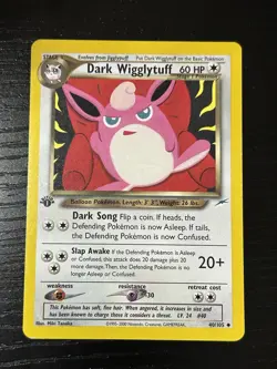 Pokemon Card - Dark Wigglytuff Neo Destiny 40/105 1st Edition Uncommon - Image 3