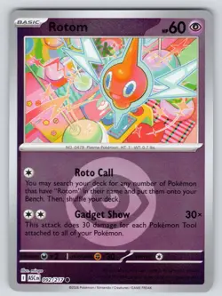 Rotom (Energy Symbol Pattern) 092/217 Common Ascended Heroes Reverse Holo NM - Image 1