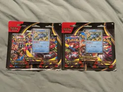 Pokemon TCG Mega Evolution 3-Pack Blister Set of 2 Golduck - New Sealed - Image 1