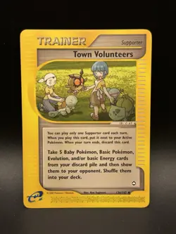Town Volunteers 136/147 Pokemon Aquapolis NM - 0337 - Image 1