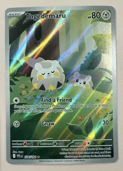 POKEMON TCG Togedemaru 104/094 Me02: Phantasmal Flames Holo - Image 1