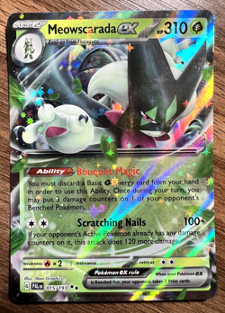 Pokemon TCG Scarlet & Violet Paldea Evolved Meowscarada EX 015/193 Double Rare - Image 1
