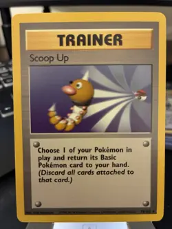 Pokemon TCG Scoop Up Base Set Trainer #78/102 Unlimited Rare WOTC VTG 1999 LP - Image 1