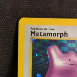 Pokemon TCG Metamorph (Ditto) 3/62 Fossil 2000 Holo RARE Basic 50 HP FRENCH - Image 3