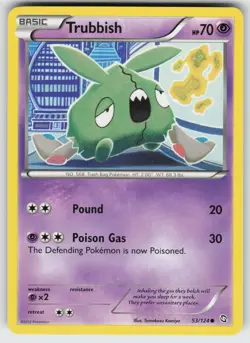 Trubbish Common Dragons Exalted 53/124 Pokemon - Image 1