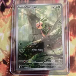 Chespin 087/086 Illustration Rare Pokemon TCG Chaos Rising NM Pokemon 6/11 - Image 3