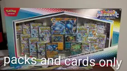 RIPPED Pokemon TCG: Prismatic Evolution Lucario Tyranitar Premium Box Sam's Pack - Image 1