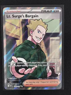 Lt. Surge's Bargain - 170/132 - Ultra Rare Mega Evolution Pokemon TCG NM - Image 1