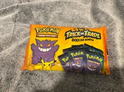 Pokemon Booster Bundle trick or trade 40 packs sealed 2022 Gengar - Image 1