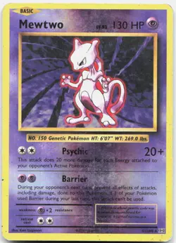 Mewtwo 51/108 Rare Evolutions Pokemon Reverse Holo MP - Image 1