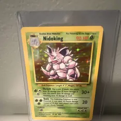 Pokemon TCG Nidoking 11/102 Base Set Holo Rare 90 HP WOTC 1999-2000 - Image 1