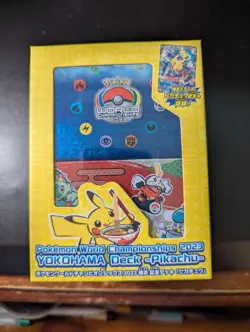 Pokemon World Championships 2023 YOKOHAMA Deck Pikachu Japanese Box - NO PROMO - Image 1