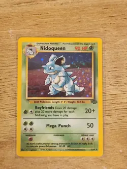 1999 Pokemon TCG Nidoqueen Jungle 07/64 Holo Rare Unlimited Stage 2 90 HP - Image 3