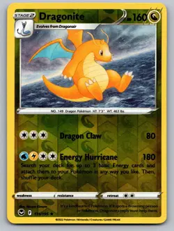 Dragonite 131/195 Silver Tempest Pokemon Reverse Holo Near Mint - Image 1