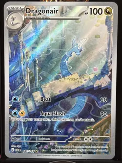 Pokemon TCG Dragonair 181/165 Sv: Scarlet & Violet 151 Illustration Rare - Image 1