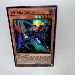 K9-66a Jokul JUSH-EN032 Super Rare Justice Hunters Yugioh 1st Edition LP - Image 1
