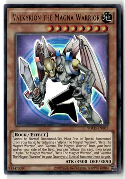 Valkyrion the Magna Warrior YGLD-ENB01 Legendary Decks Yu-Gi-Oh Unlimited MP - Image 1