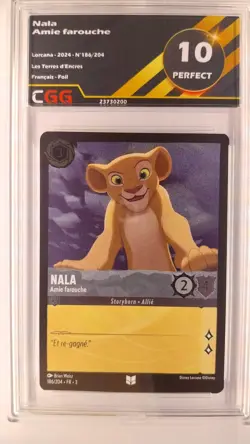Nala Amie farouche CGG 10 Perfect FRANCAIS LORCANA DISNEY 186/204 23730200 - Image 1
