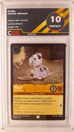Rolly Chiot affame CGG 10 Perfect FRANCAIS LORCANA DISNEY 21/204 23730156 - Image 1