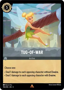 Tug-of-War 196/204 Rare Shimmering Skies Lorcana Disney English Card - Image 1