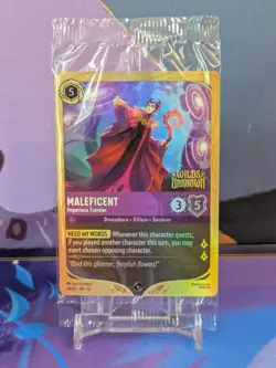 Maleficent Imperious Traveller EN12 Lorcana Wilds Unknown Pre Release Promo - Image 1