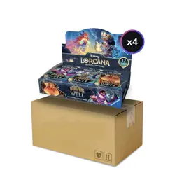 Disney Lorcana Whispers In The Well Booster Box Sealed Case 4 Boxes - Image 1