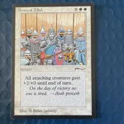 Magic the Gathering MtG Arabian Nights Common Army of Allah - Image 1