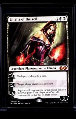 2018 MTG Magic The Gathering UMA Ultimate Masters #104 Liliana of the Veil - Image 1