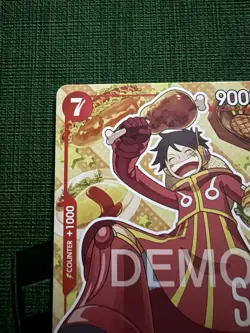 One piece Tcg Monkey.D.Luffy Promo P-080 Promotion Card Demo Version - Image 2