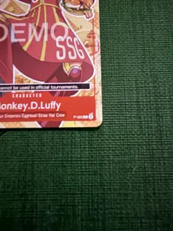 One piece Tcg Monkey.D.Luffy Promo P-080 Promotion Card Demo Version - Image 4