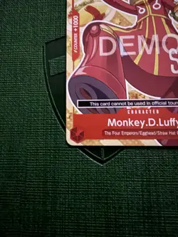 One piece Tcg Monkey.D.Luffy Promo P-080 Promotion Card Demo Version - Image 5