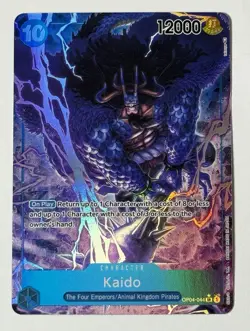 One Piece - Kaido (Alternate Art) OP04-044 Kingdom Of Intrigue English Foil Card - Image 1