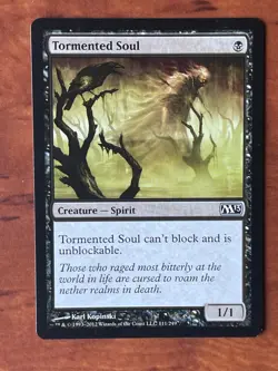 Tormented Soul MTG Magic the Gathering Card NM Near Mint M13 - Image 1