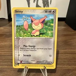 Pokemon TCG 2003 EX Ruby Sapphire e-Reader Card - Common 70/109 Skitty - Image 1